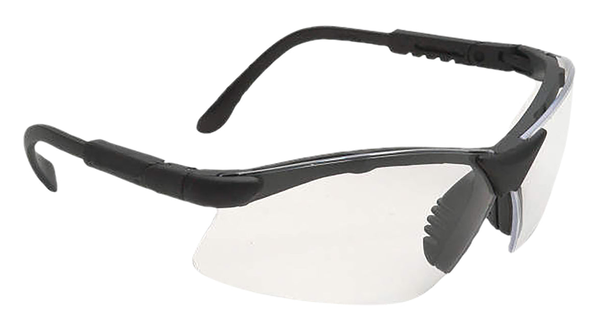 Radians RV0110CS Revelation Adult Eye Protection Clear Lens Anti-Fog Black Frame