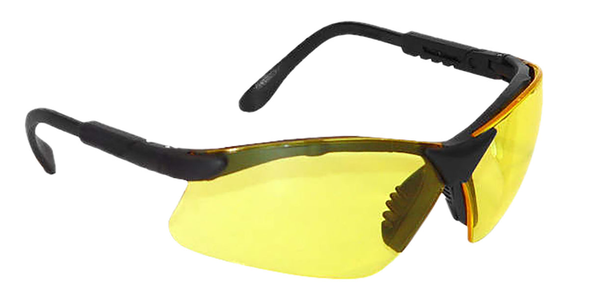 Radians RV0140CS Revelation Adult Eye Protection Yellow Lens Anti-Fog Black Frame