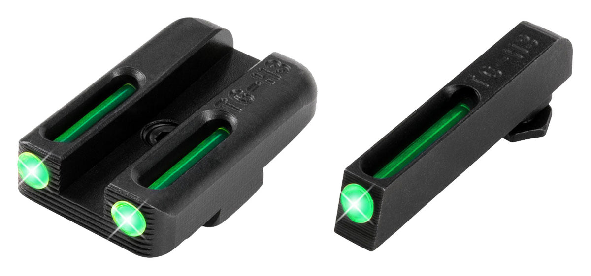 TruGlo TG131GT1A TFO Day/Night Tritium Fiber Optic Sights for Glock 42 & 43 Green/Green
