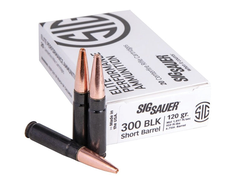 Sig Sauer Elite Performance Copper Solid 120 Grain .300 AAC Blackout 1897 fps 798681594214