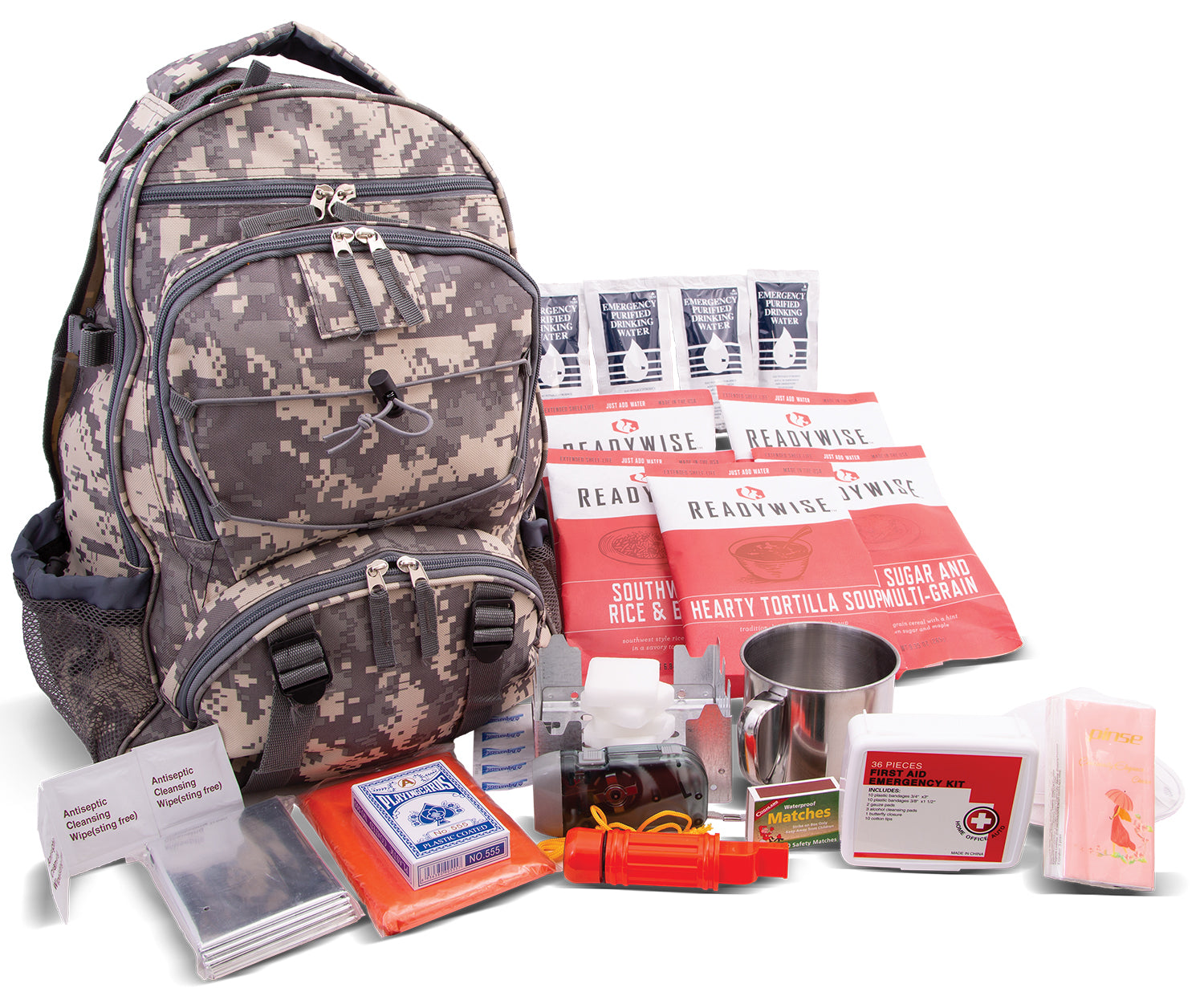 ReadyWise RW01622GSG Survival Backpack 32 Servings & Emergency Gear