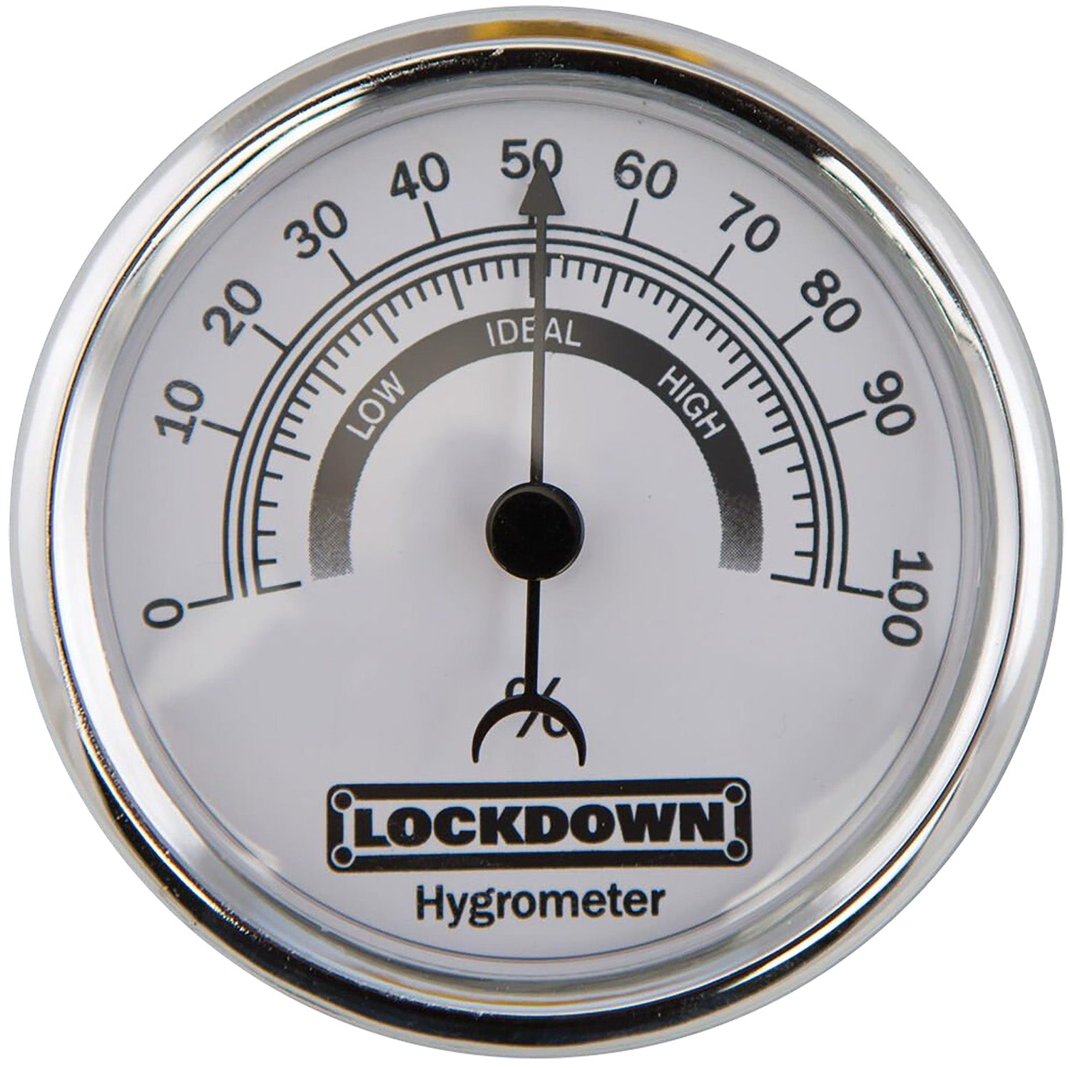 Lockdown 222111 2.75" Silver Vault Humidity Hygrometer