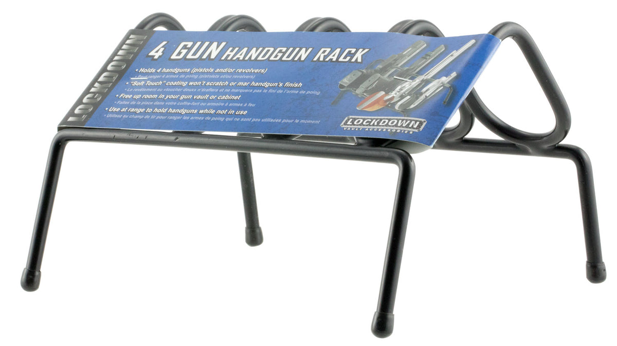Lockdown 222200 Wide-Body Pistol and Revolver Handgun Rack Vinyl Metal
