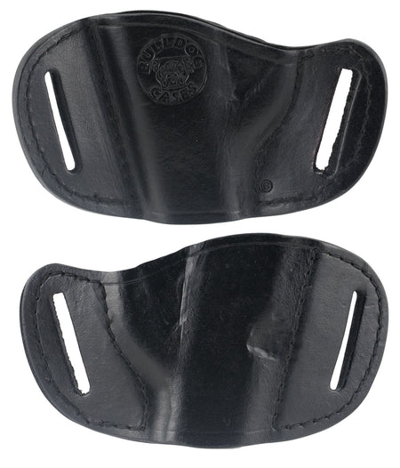 Bulldog MLBS OWB Black Leather Belt Slide Holster - Bersa Thunder 380, Ruger LCP, Sig 230, Mini Autos Right Hand