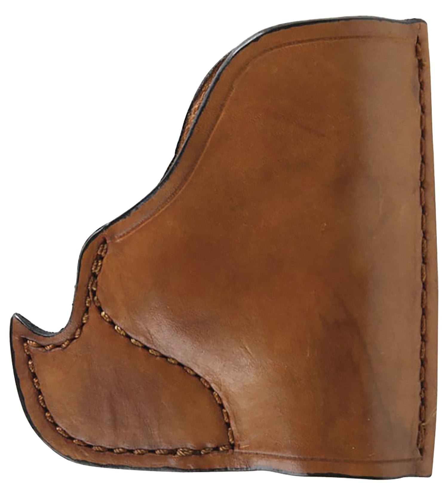 Bulldog MLTIP Molded Pocket Tan Leather Holster - Ruger LCP, Walther PPK, Micro Pistols .22/.25/.380 Ambidextrous