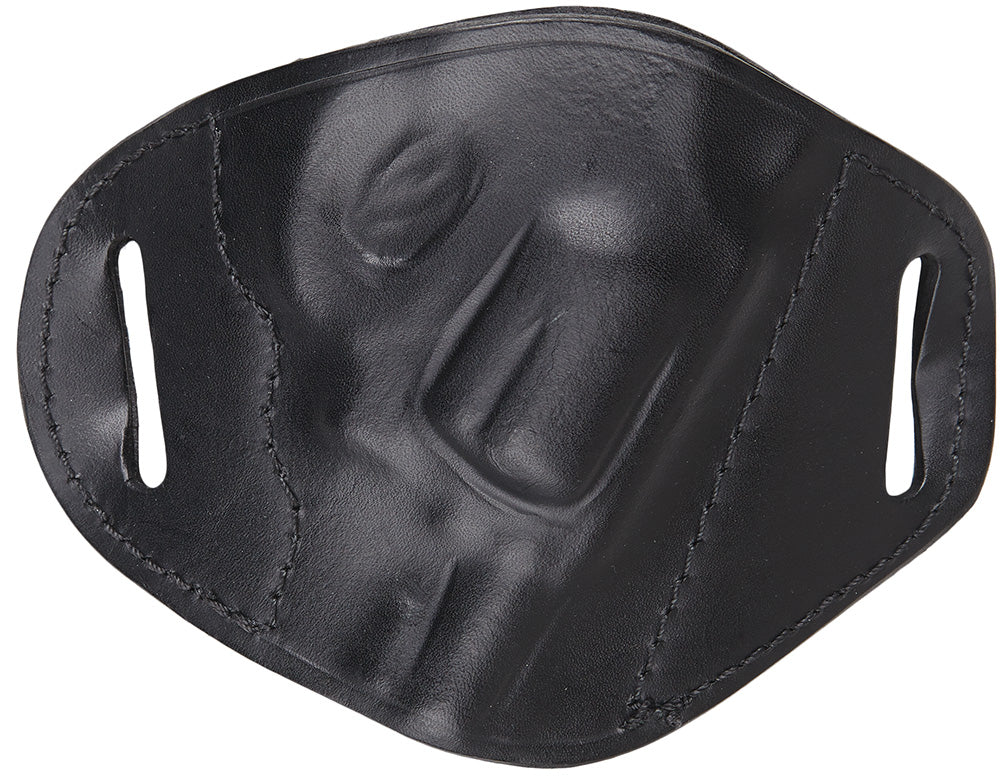 Bulldog MLBRS OWB Black Leather Belt Slide Holster - S&W J Frame and Small Frame Revolvers 2-4" Barrel Right Hand