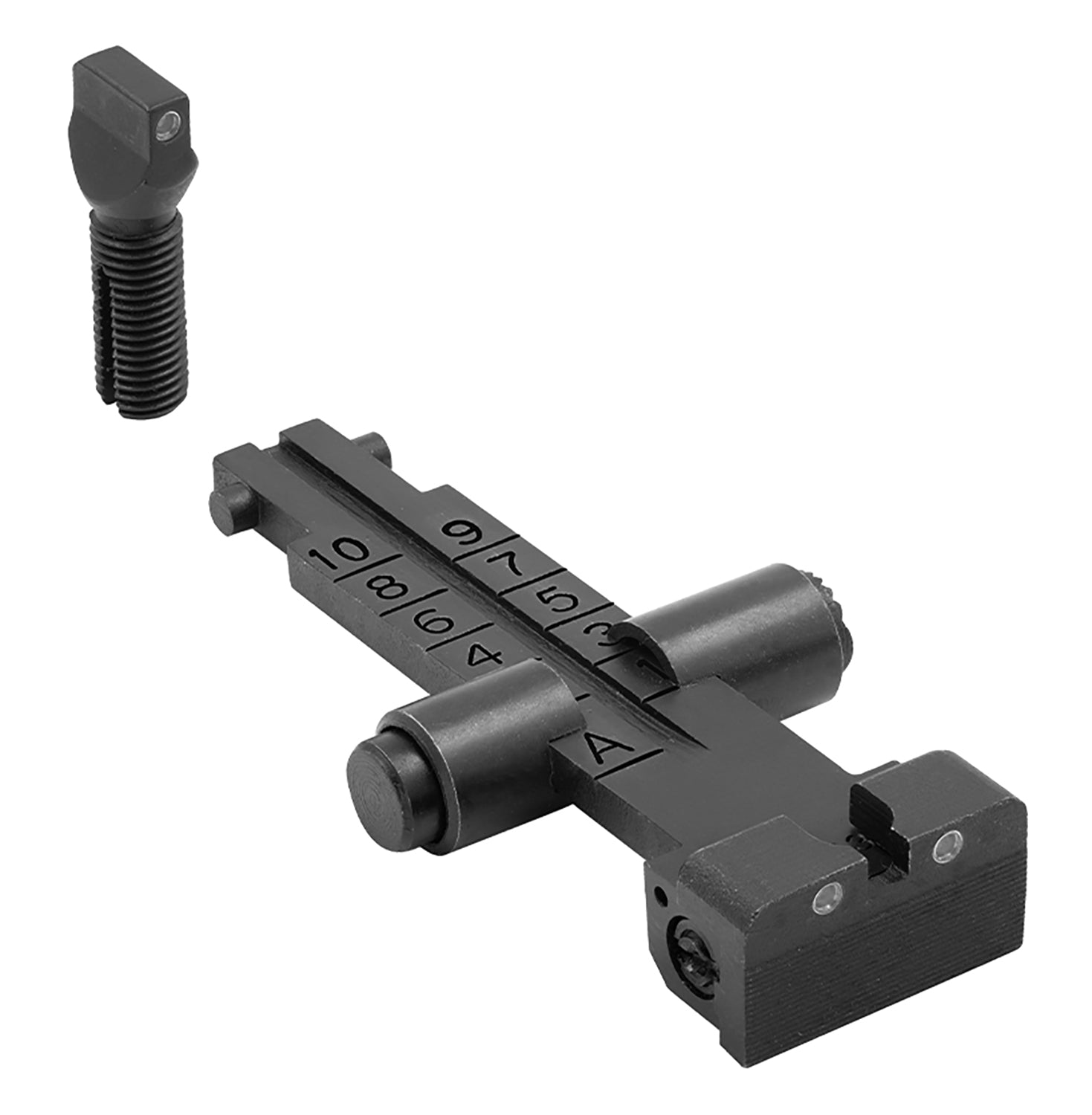 Meprolight Tru-Dot Self-Illuminated Green Tritium 3-Dot Sight Set for AK/AKM 1000m Scale