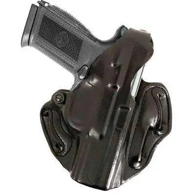 DeSantis 1911 4-1/4" Thumb Break Scabbard Holster Black Leather Right-Hand