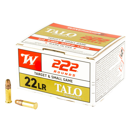 Winchester .22 Long Rifle TALO 36 grain Copper Plated Hollow Point ammunition