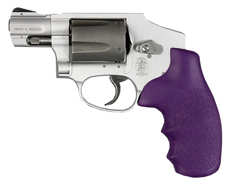 Hogue 60006 Purple Rubber OverMolded Monogrip Finger Grooves for S&W J Frame Round Butt