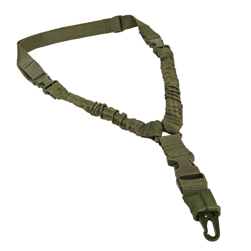 VISM Deluxe Bungee 1-Point AR15 Sling 1.25" Webbing Green