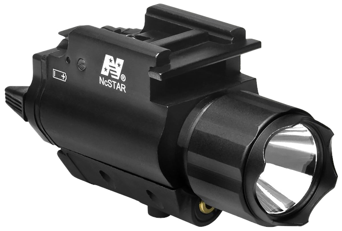 NcStar AQPFLSG Green Laser & Flashlight Combo 200 Lumens Black Anodized Cree LED
