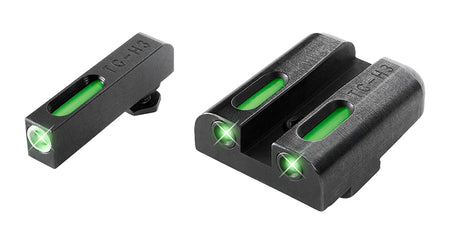 TruGlo TG13GL2A TFX Day/Night Tritium Fiber Optic Pistol Sight Set Glock Green/Green