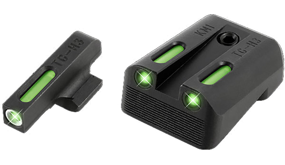 TruGlo TG13KM1A TFX Day/Night Tritium Fiber Optic Pistol Sight Set Kimber Green/Green