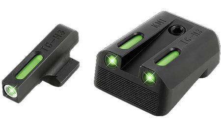 TruGlo TG13KM1A TFX Day/Night Tritium Fiber Optic Pistol Sight Set Kimber Green/Green