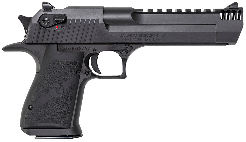 Magnum Research DE357IMB Desert Eagle Mark XIX 357 Mag 6" with Muzzle Brake 9+1 Matte Black Carbon Steel Frame & Slide Black Rubber Grip
