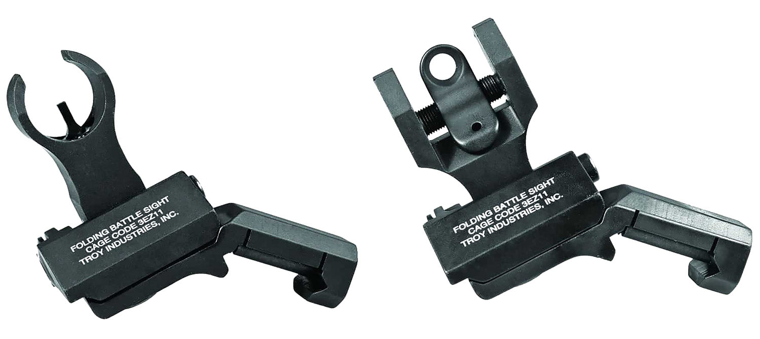 Troy Industries 45 Degree Offset BattleSight HK Front and Round Rear Black Hardcoat