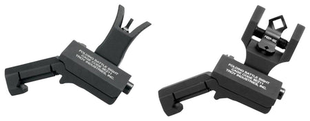 Troy Industries 45 Degree Offset Iron Sight Set M4 Front Diopter Rear Black Hardcoat