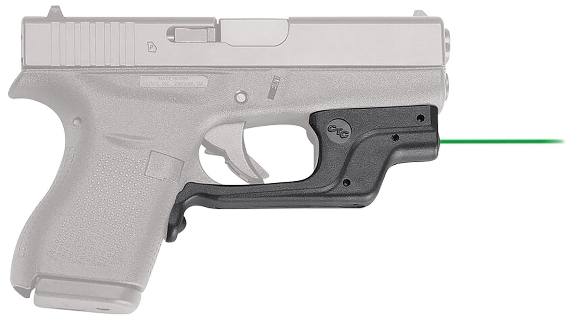 Crimson Trace 0146301 Green Laserguard Sight for Glock 42 and 43 Black Polymer