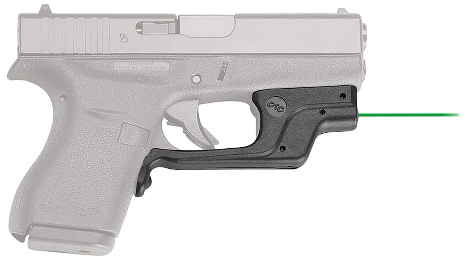 Crimson Trace 0146301 Green Laserguard Sight for Glock 42 and 43 Black Polymer