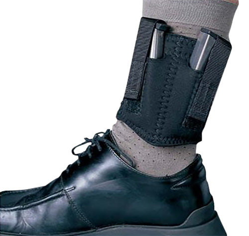 DeSantis Gunhide N81BJZZZ0 Black Neoprene Ankle Double Mag Pouch 9mm 40 Ambidextrous