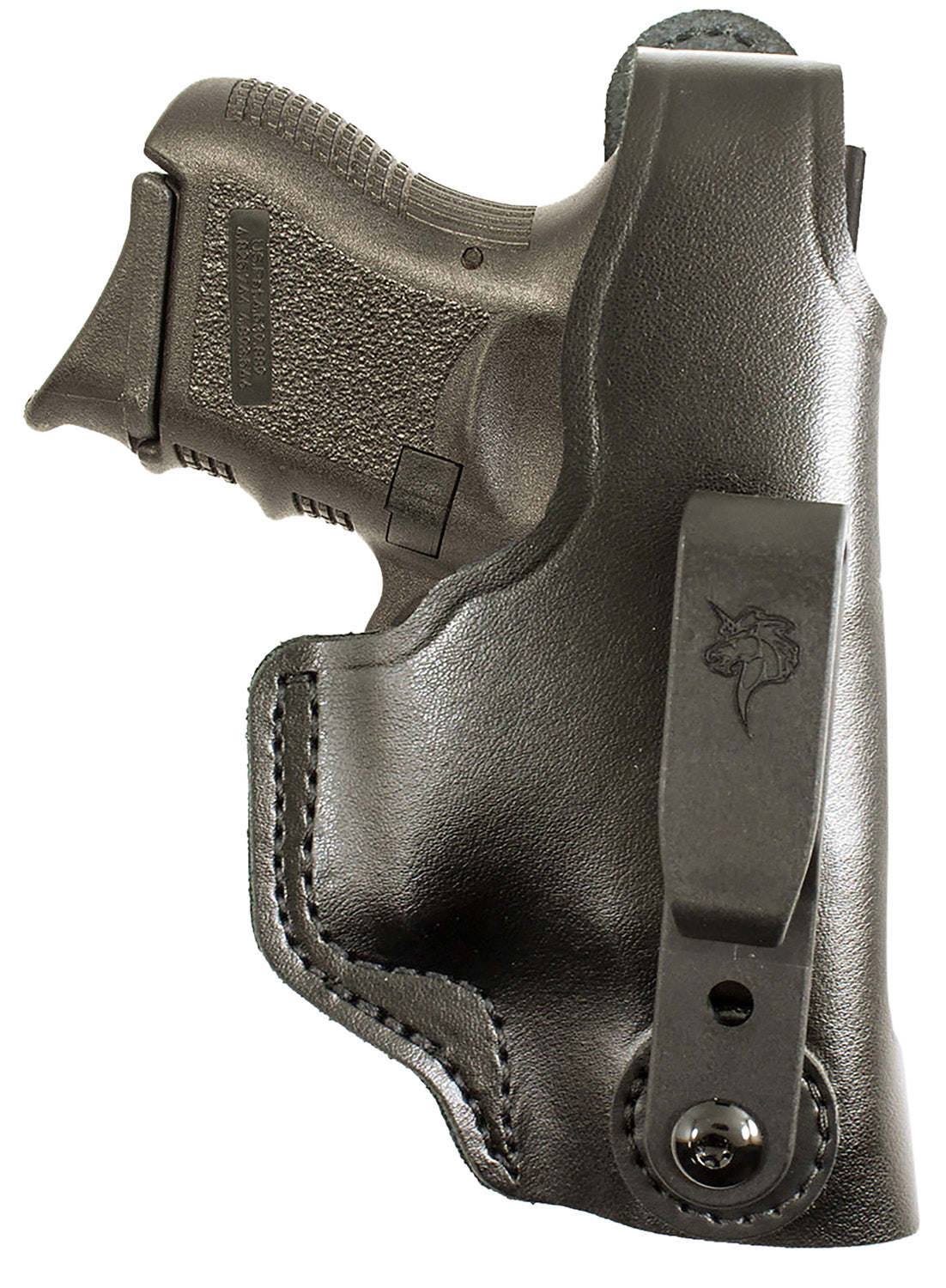 DeSantis Gunhide 033BAB6Z0 Dual Carry II Inside Outside Waistband Black Leather Holster Glock 19 Sig P225 Right Hand