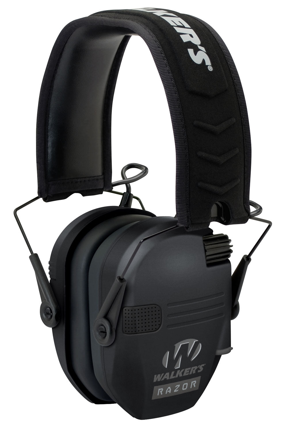 Walker's 23 dB Razor Slim Electronic Hearing Muff Over-the-Head Black Polymer