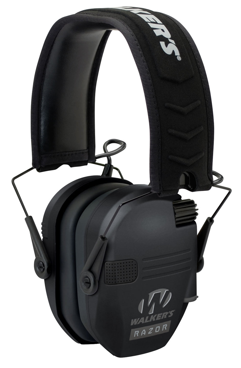Walker's 23 dB Razor Slim Electronic Hearing Muff Over-the-Head Black Polymer