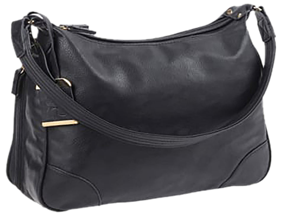 Bulldog BDP010 Concealed Carry Hobo Purse Black Leather with Holster Fits Most Small Autos and Revolvers Ambidextrous