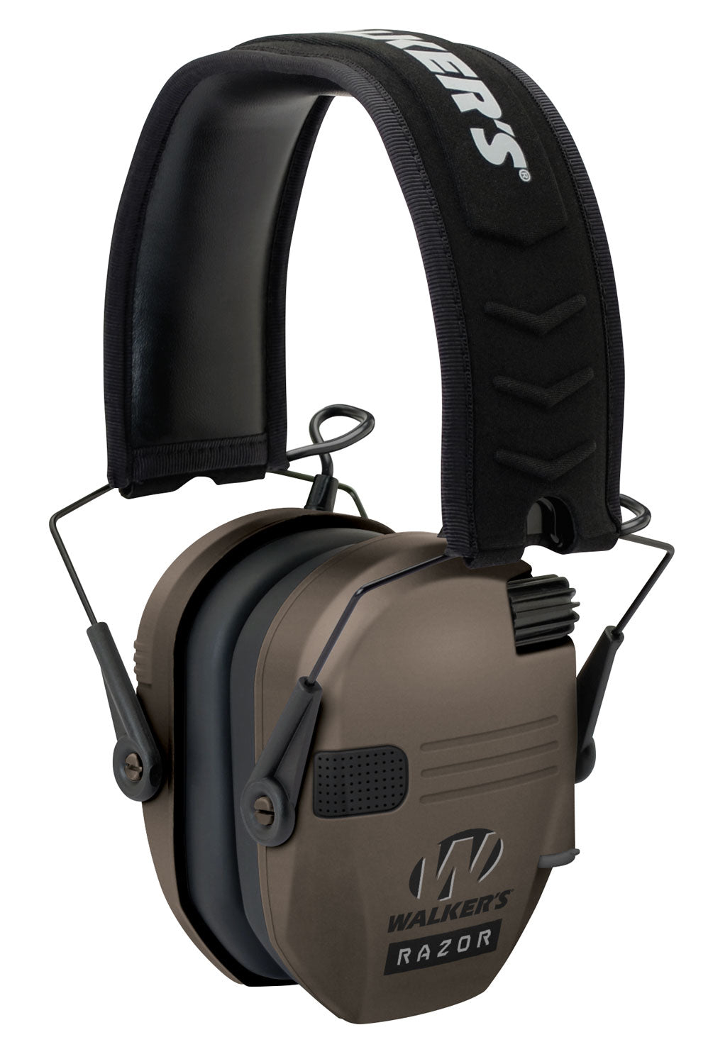 Walker's 23 dB Razor Slim Electronic Hearing Muff Over-the-Head Flat Dark Earth/Black Polymer