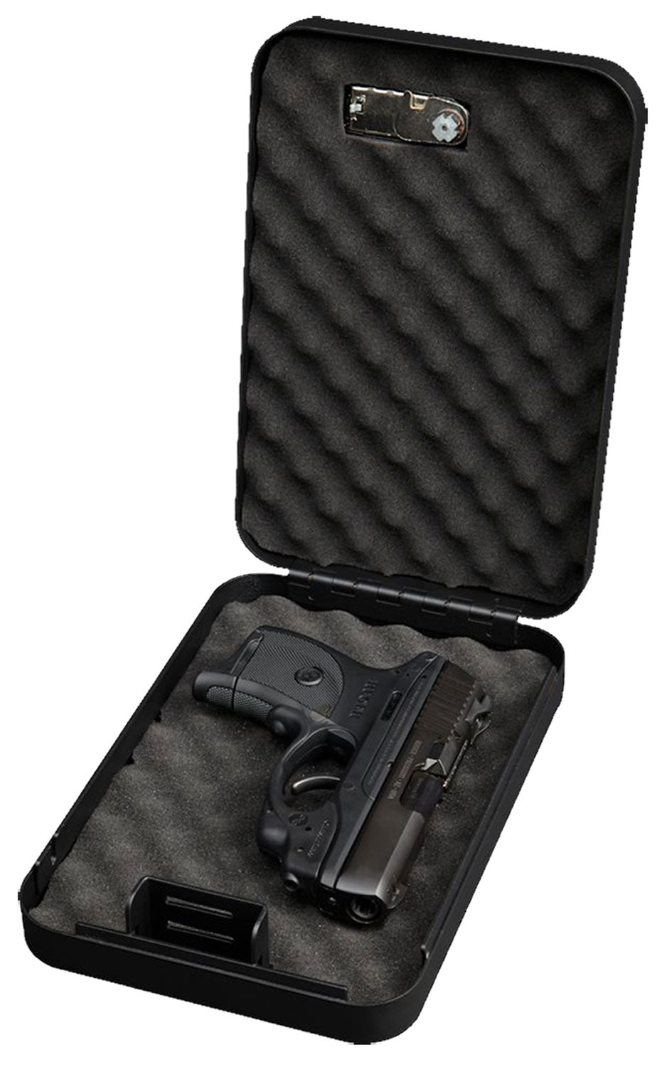 Bulldog BD1126 Personal Combination Lock Pistol Vault with Security Cable Black Steel 9.5" x 6.5" x 2"