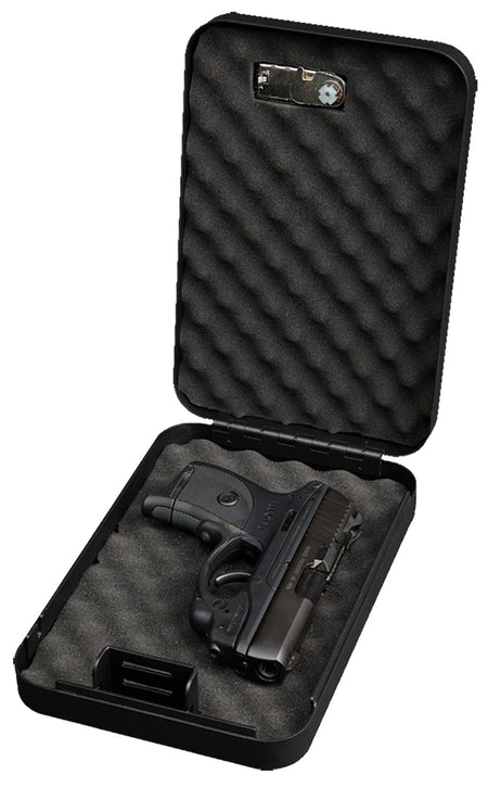 Bulldog BD1126 Personal Combination Lock Pistol Vault with Security Cable Black Steel 9.5" x 6.5" x 2"