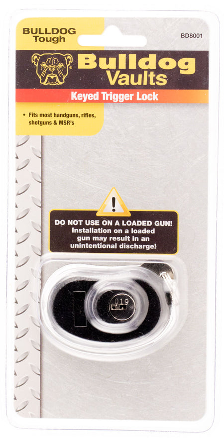 Bulldog BD8001 Universal Trigger Lock Black Metal - Fits Handgun/Rifle/Shotgun