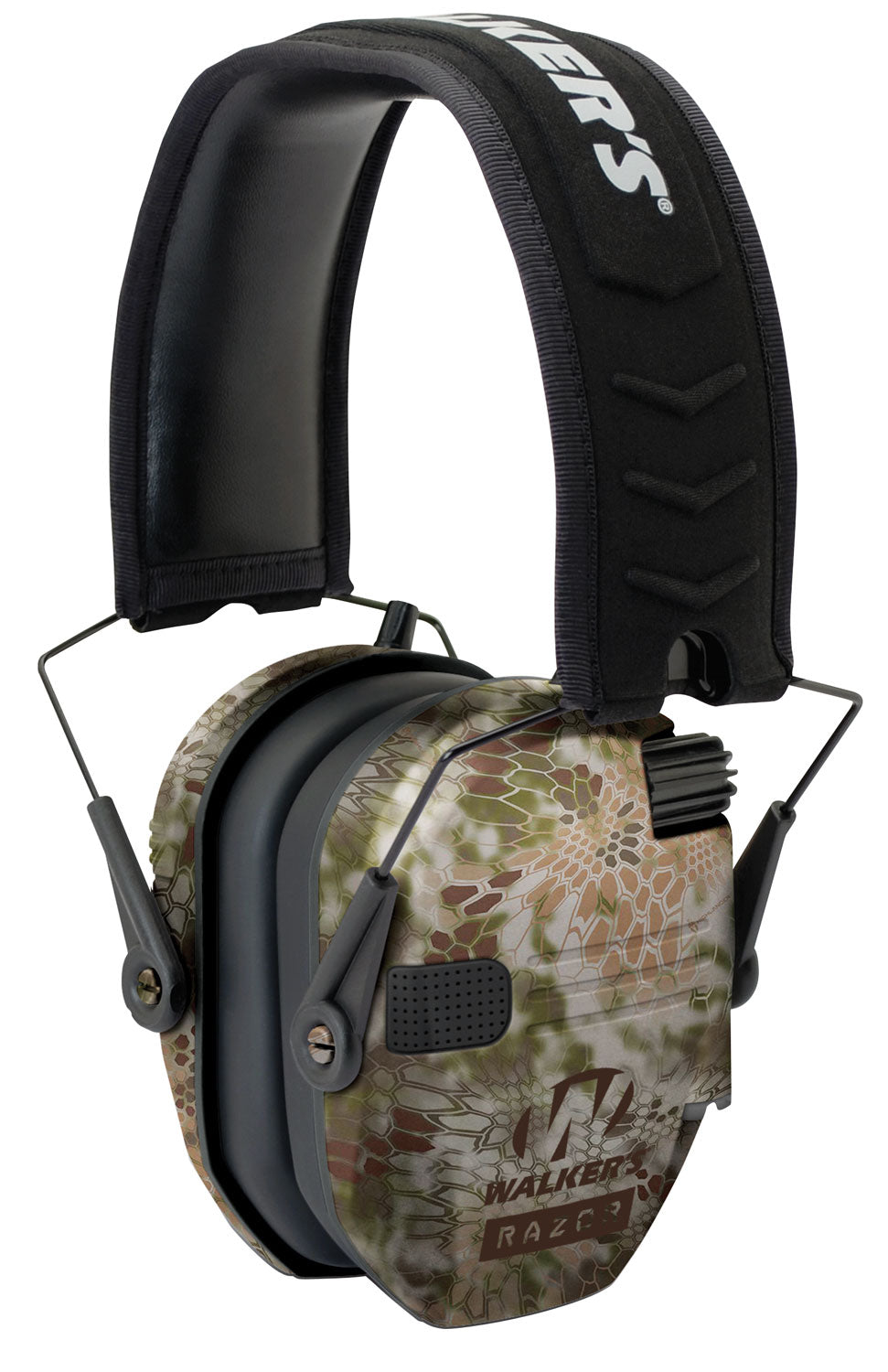 Walker's 23 dB Razor Slim Electronic Hearing Muff Over-the-Head Kryptek Highlander/Black Polymer