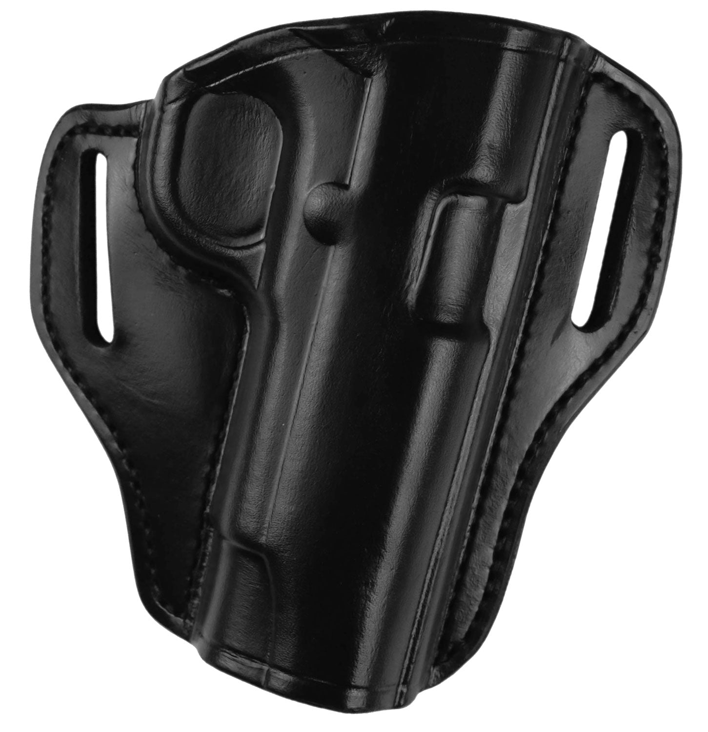 Bianchi Model 57 Remedy Size 11 Black Leather OWB Belt Holster Fits Glock 19/23/32/45/Ruger Security-9 Right Hand