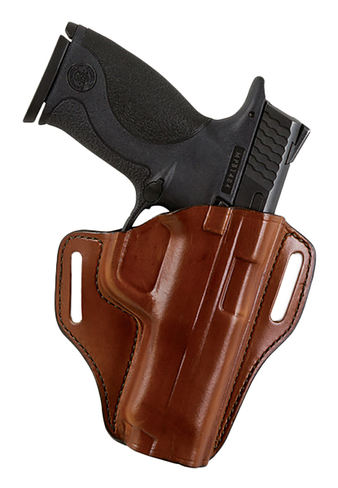 Bianchi Model 57 Remedy Size 22A Tan Leather OWB Belt Holster for Ruger LCR Revolver Right Hand