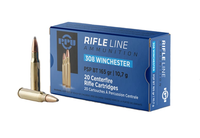 Prvi Partizan .308 Win / 7.62x51mm Rifle 165 grain Pointed Soft Point Boat Tail ammunition