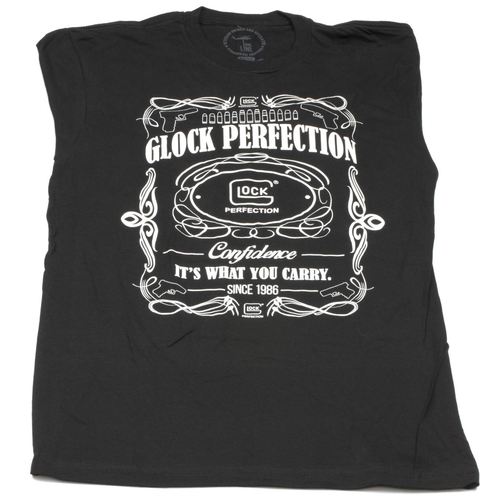 Glock OEM Men's Flourish Black Shirt Small