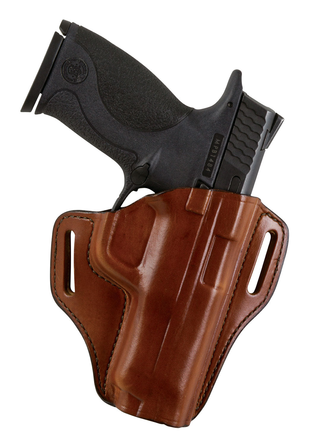 Bianchi Model 57 Remedy Size 10 Tan Leather OWB Belt Holster Fits Colt 1911 Government/S&W 1911 Right Hand