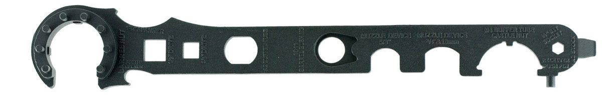 NcStar TARW2 Gen 2 AR-15 M4 M16 Multi-Function Barrel Wrench Black Steel