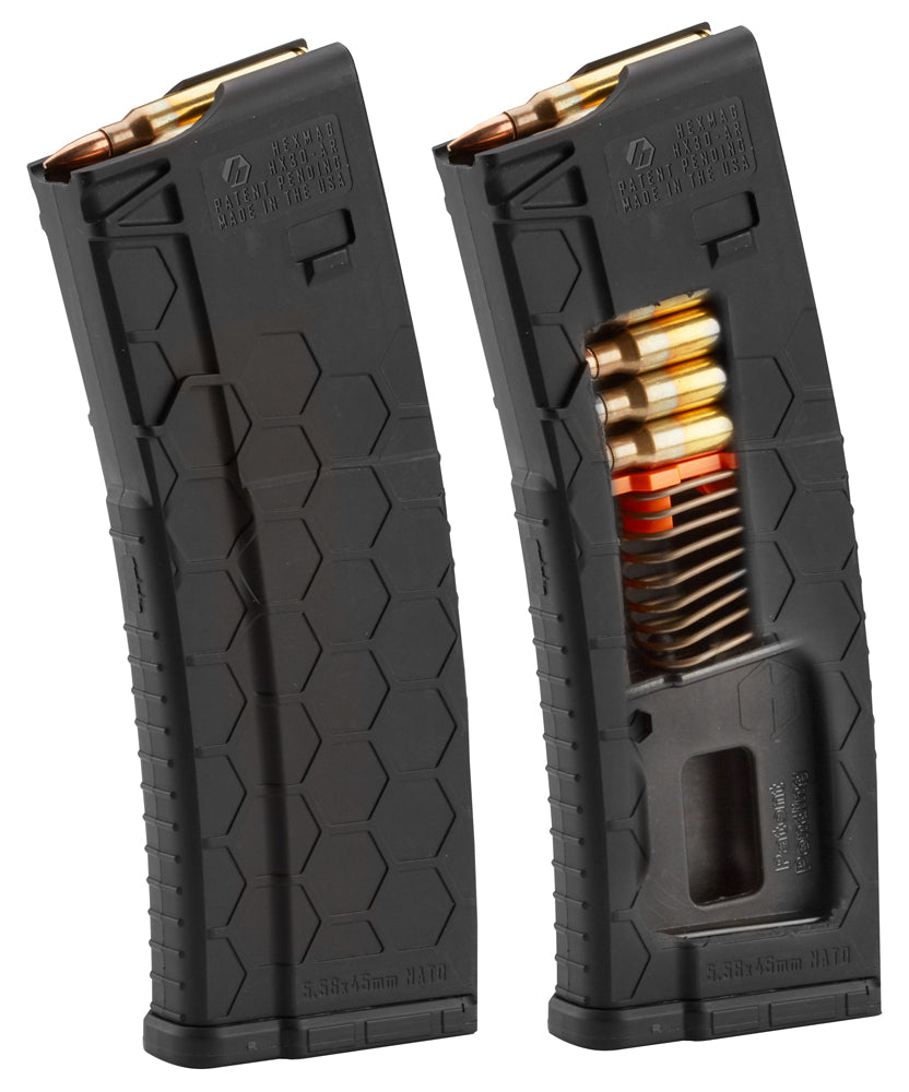 Hexmag HX1530ARBLK Series 2 Black 15rd Multi-Cal Detachable Magazine for AR-15