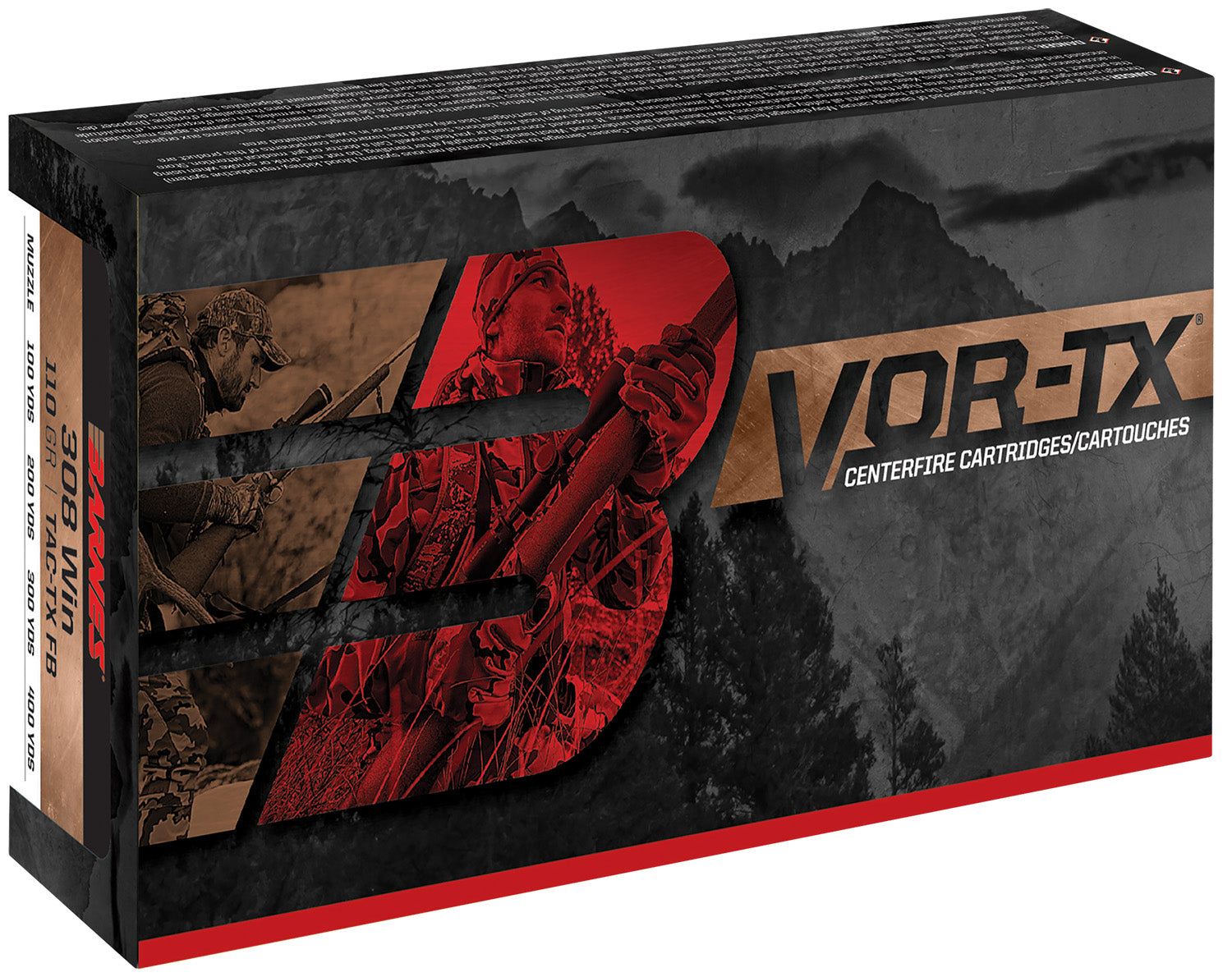 Barnes VOR-TX LRX Boat Tail 280 Grain .338 Lapua Magnum 2600 fps 716876382804