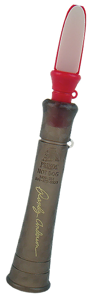 Primos Randy Anderson PS351 Hot Dog Open Reed Coyote Call – Brown