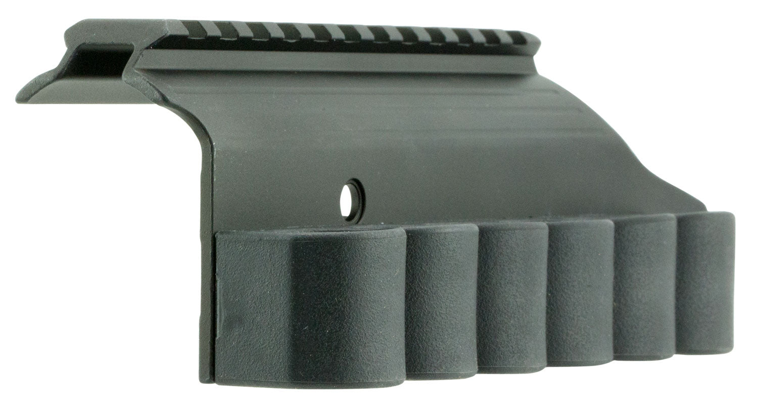 TacStar Shotgun SideSaddle Rail Mount Mossberg 500/590 12 Gauge 6 Round Aluminum Black