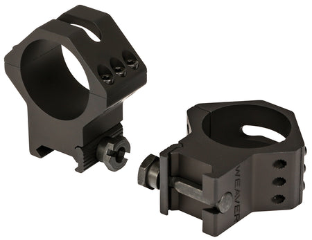 Weaver Six-Hole Picatinny Ring Set 99684 34mm High Matte Black