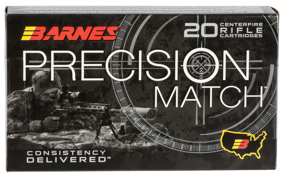 Barnes Precision Match Open Tip Match Boat Tail 220 Grain .300 Winchester Mag 2775 fps 716876150908