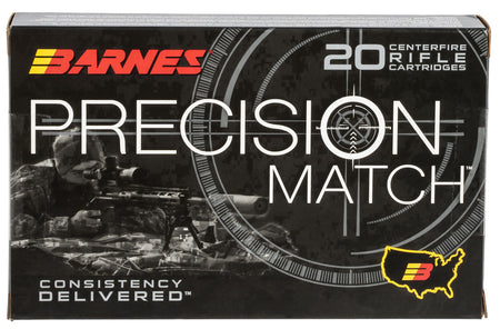 Barnes Precision Match Open Tip Match Boat Tail 300 Grain .338 Lapua Magnum 2600 fps 716876150915