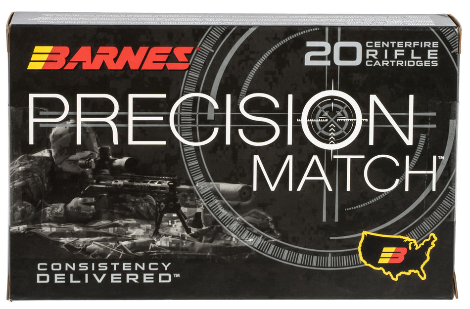 Barnes Precision Match Open Tip Match Boat Tail 300 Grain .338 Lapua Magnum 2600 fps 716876150915