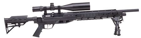 Benjamin Armada BTAP22SX 22 Pellet Pre-Charged Pneumatic Tactical Air Rifle Black M4 Stock with 4-16x50mm AO Scope