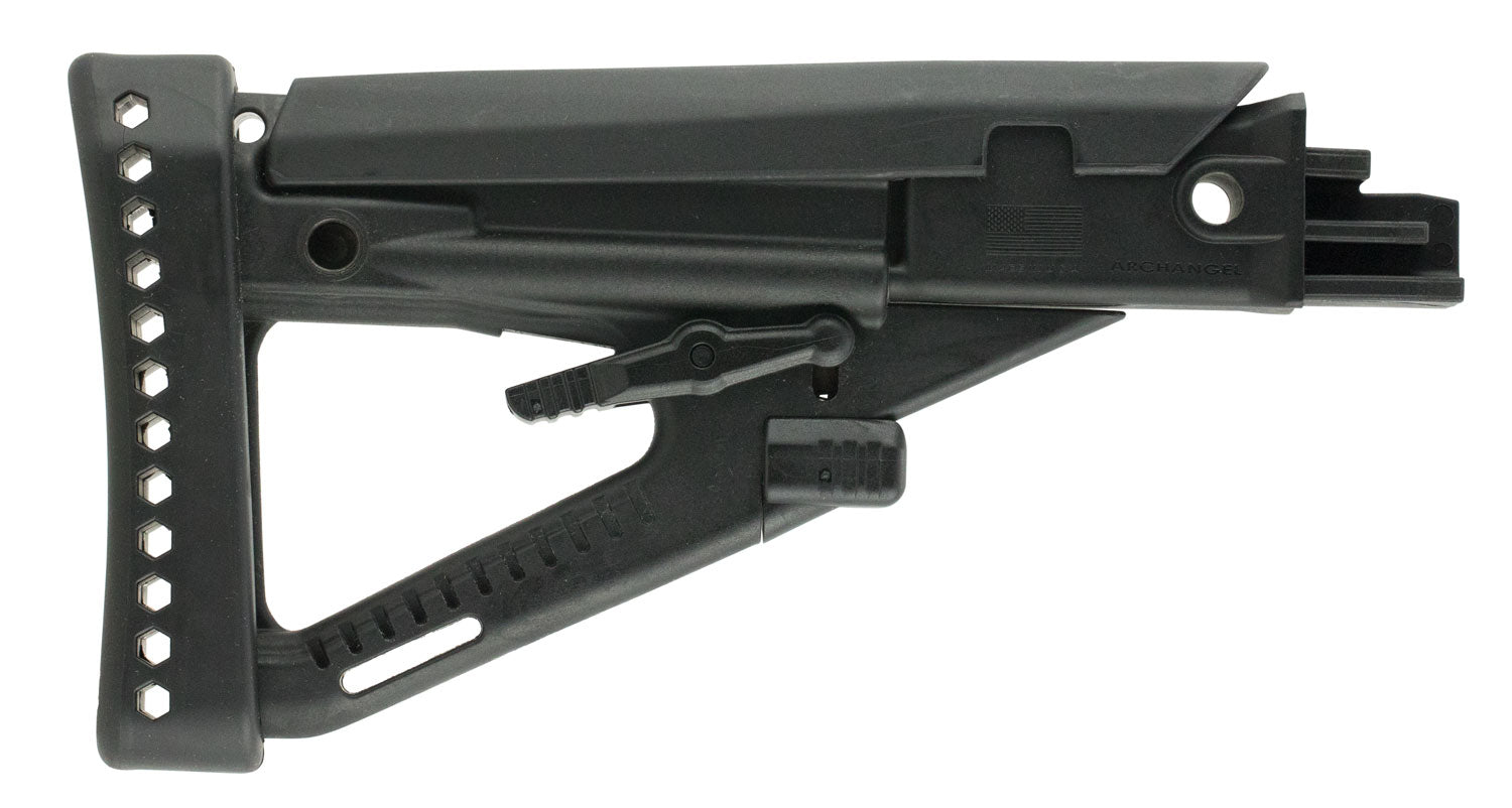 Archangel AA123 Black Synthetic 4 Position OPFOR Adjustable AK-Platform Buttstock